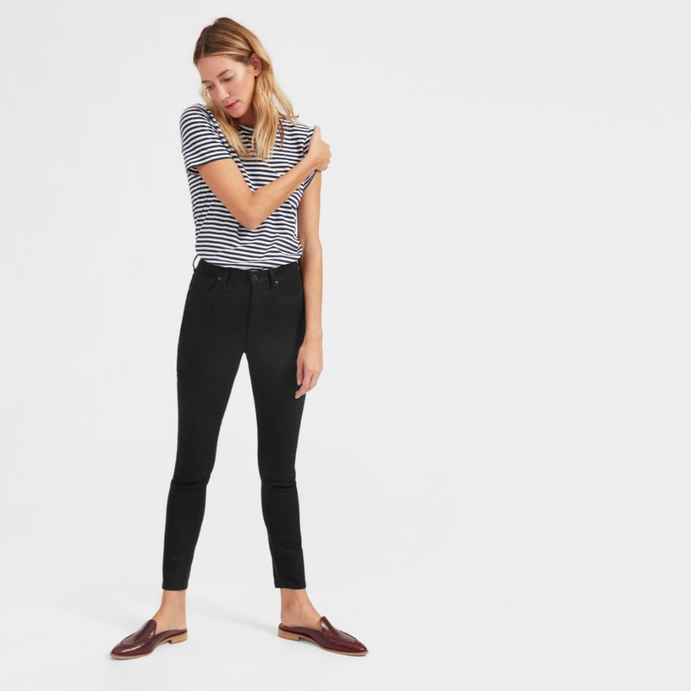 Everlane High Rise Skinny Jean in Black Size 27